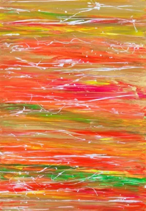 Abstract Seascape Red