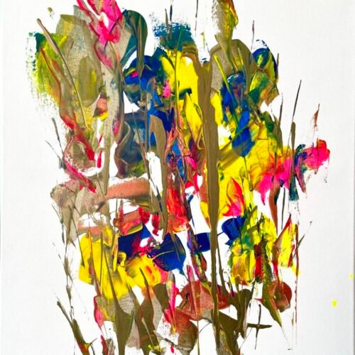 Original Abstract Art Gold