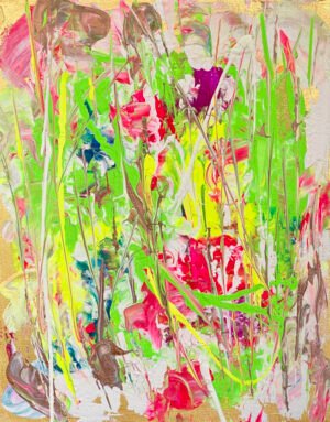 Abstract Flowers Painting Three