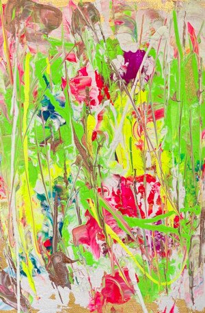 Abstract Flowers Painting Three