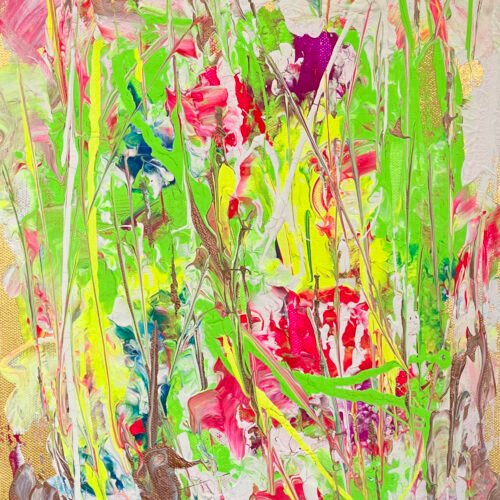 Abstract Flowers Painting Three