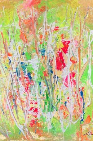 Abstract Flowers Painting Ten