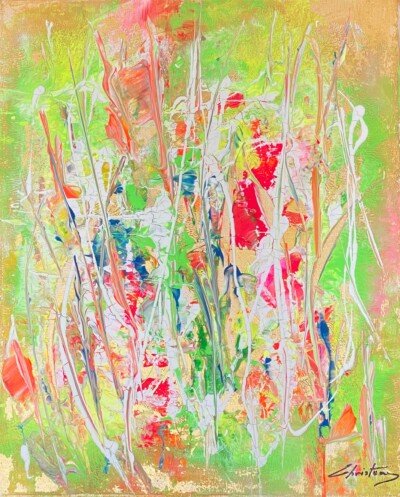 Abstract Flowers Painting Ten