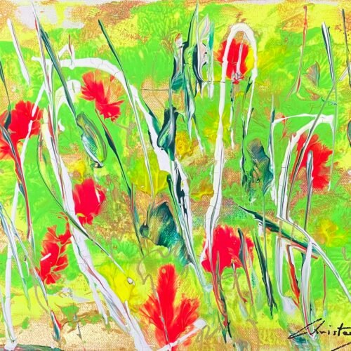 Abstract Flowers Painting Six