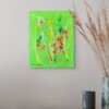 Abstract floral painting Five