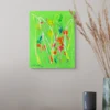 Abstract floral painting Five