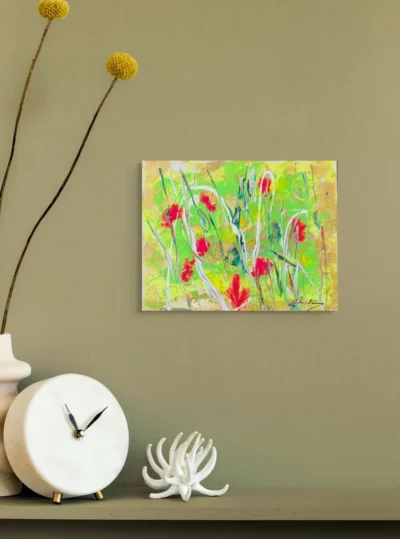 Abstract floral painting six