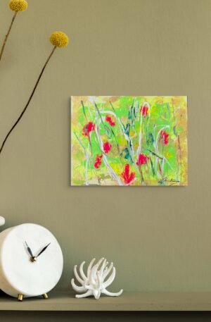 Abstract floral painting six