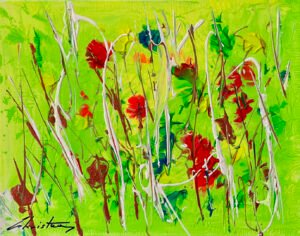 Abstract Flowers Painting Six