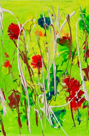 Abstract Flowers Painting Six