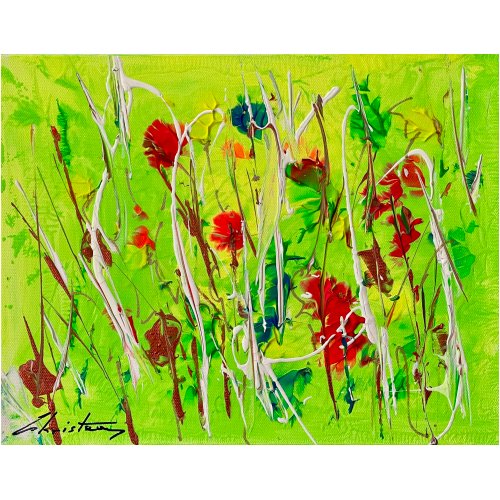 Abstract Flowers Painting Six