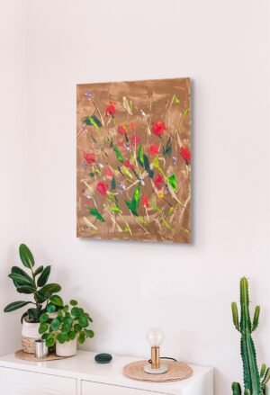 abstract flower painting