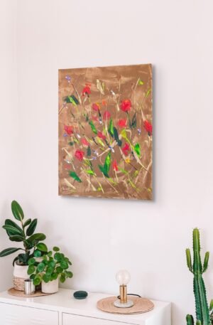 abstract flower painting