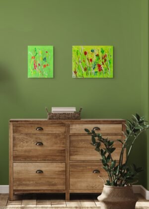 Abstract Floral Paintings