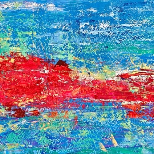 Original Abstract Paintings by Christeas Parallels Aegean Echoes