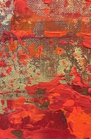 Abstract Seascape Parallels Red on Gold Detail