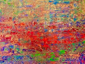 Large Abstract Seascape – Golden Sand by Christeas