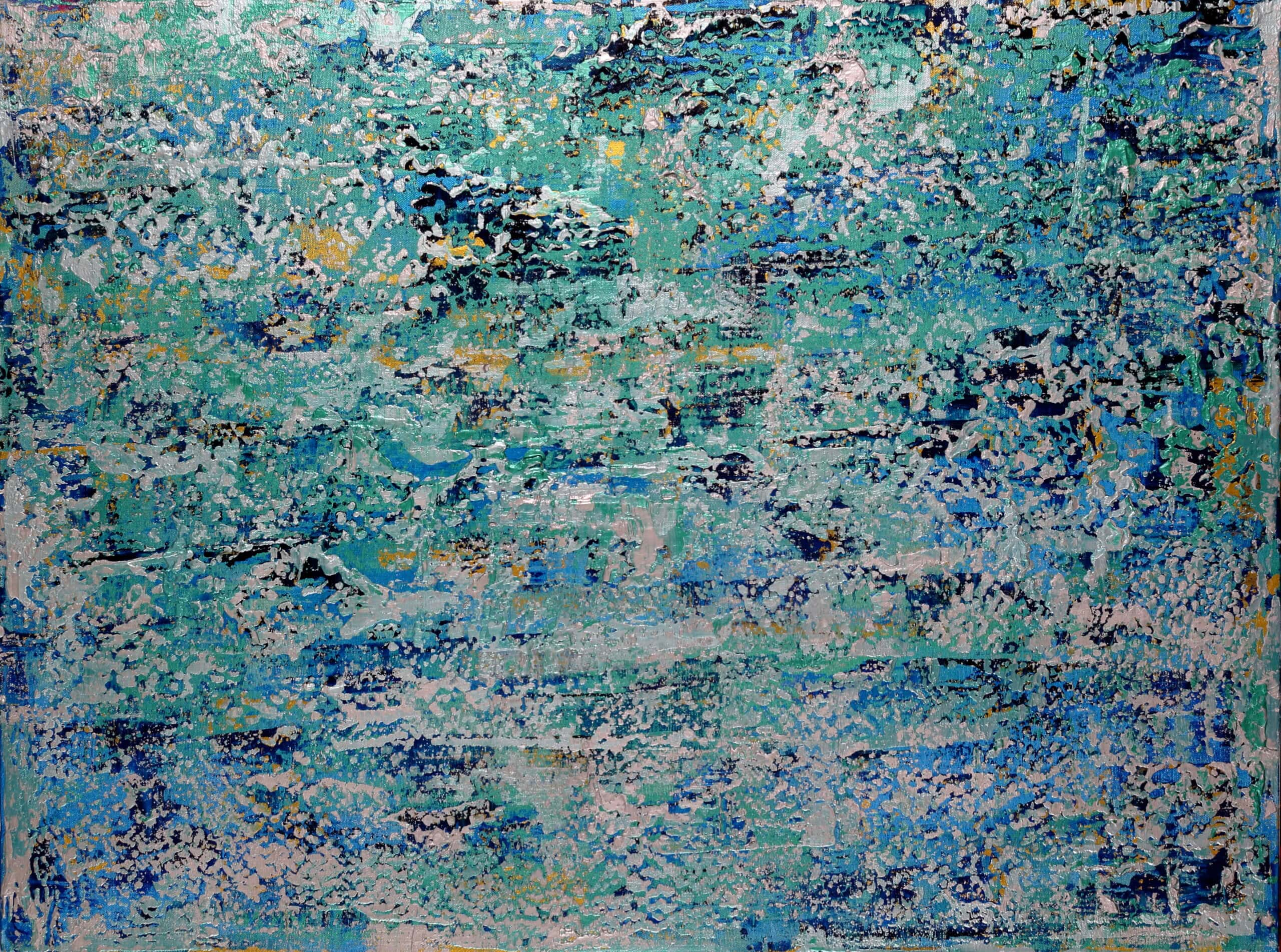 Original Abstract Painting Aegian Glory 30x40 Christeas