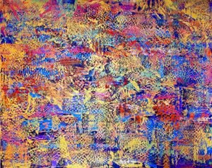 Original Abstract Painting Drifting
