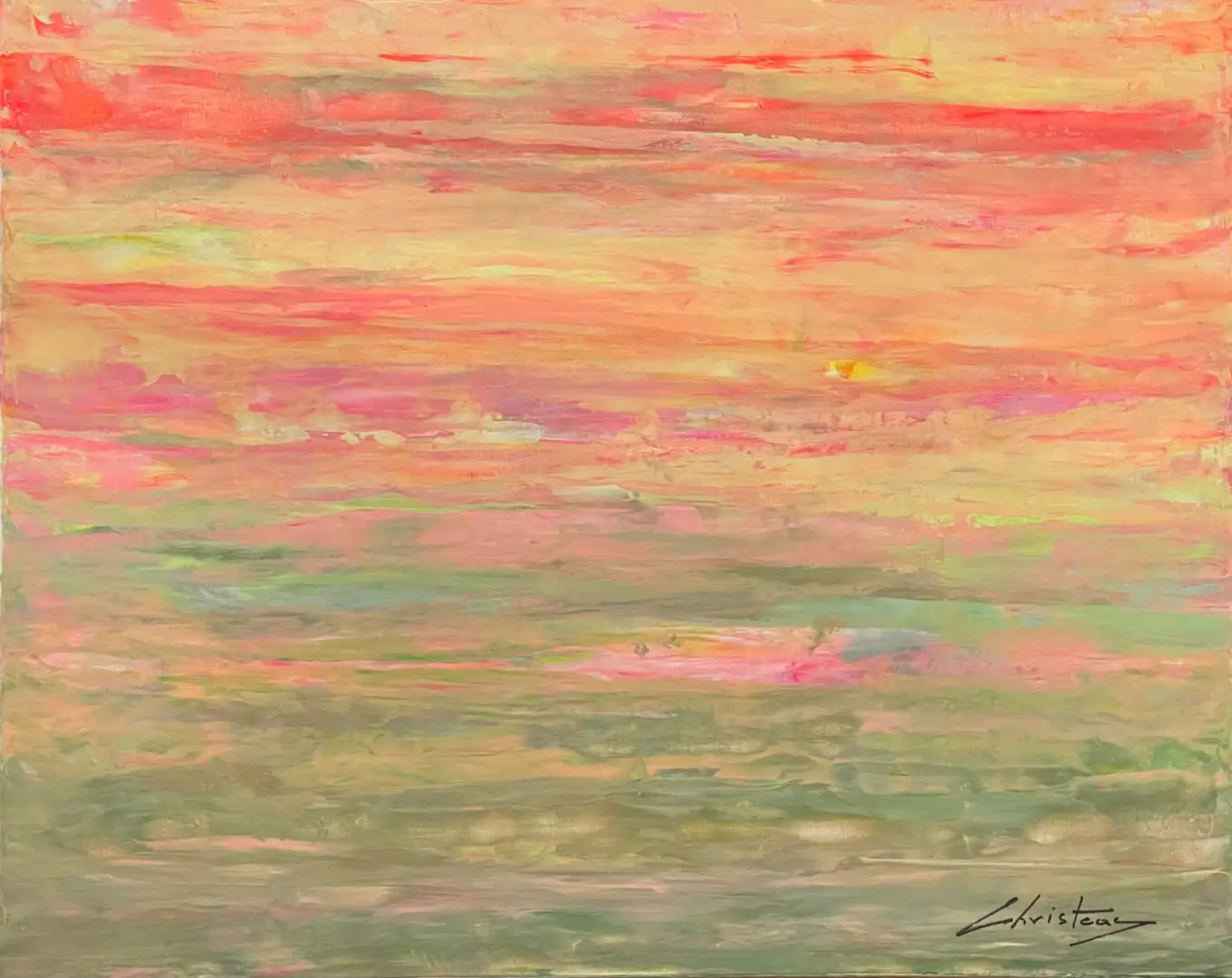 Abstract Seascape Lovely Day - 24"x30"