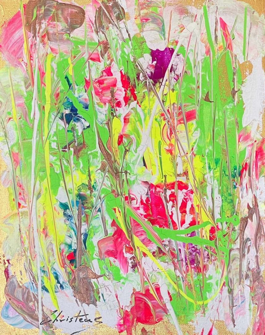 Abstract Flowers Painting Seven - SOLD - Image 4