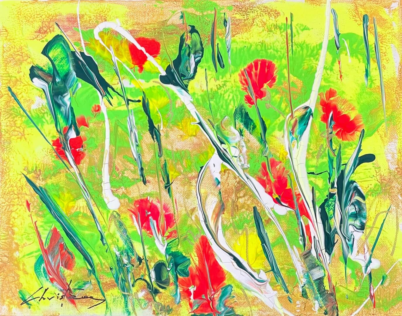 Abstract Floral Painting Eight