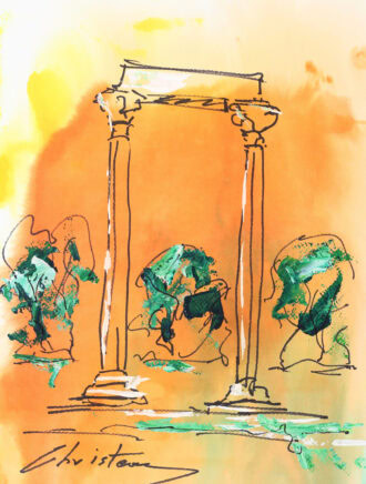 Greek Island Paintings Apolon Temple Chriteas