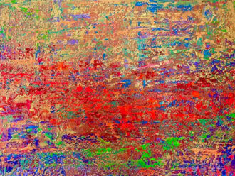 Large Abstract Painting – Golden Sand by Christeas