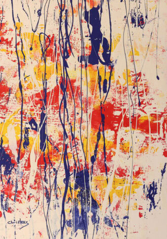 Original Abstract Painting - Syntagma Square - Christeas