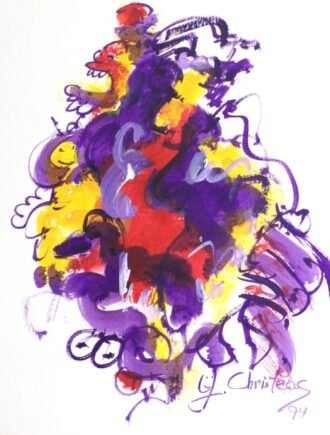 Original artworks Up the Moon series Christeas 9x12 (24)