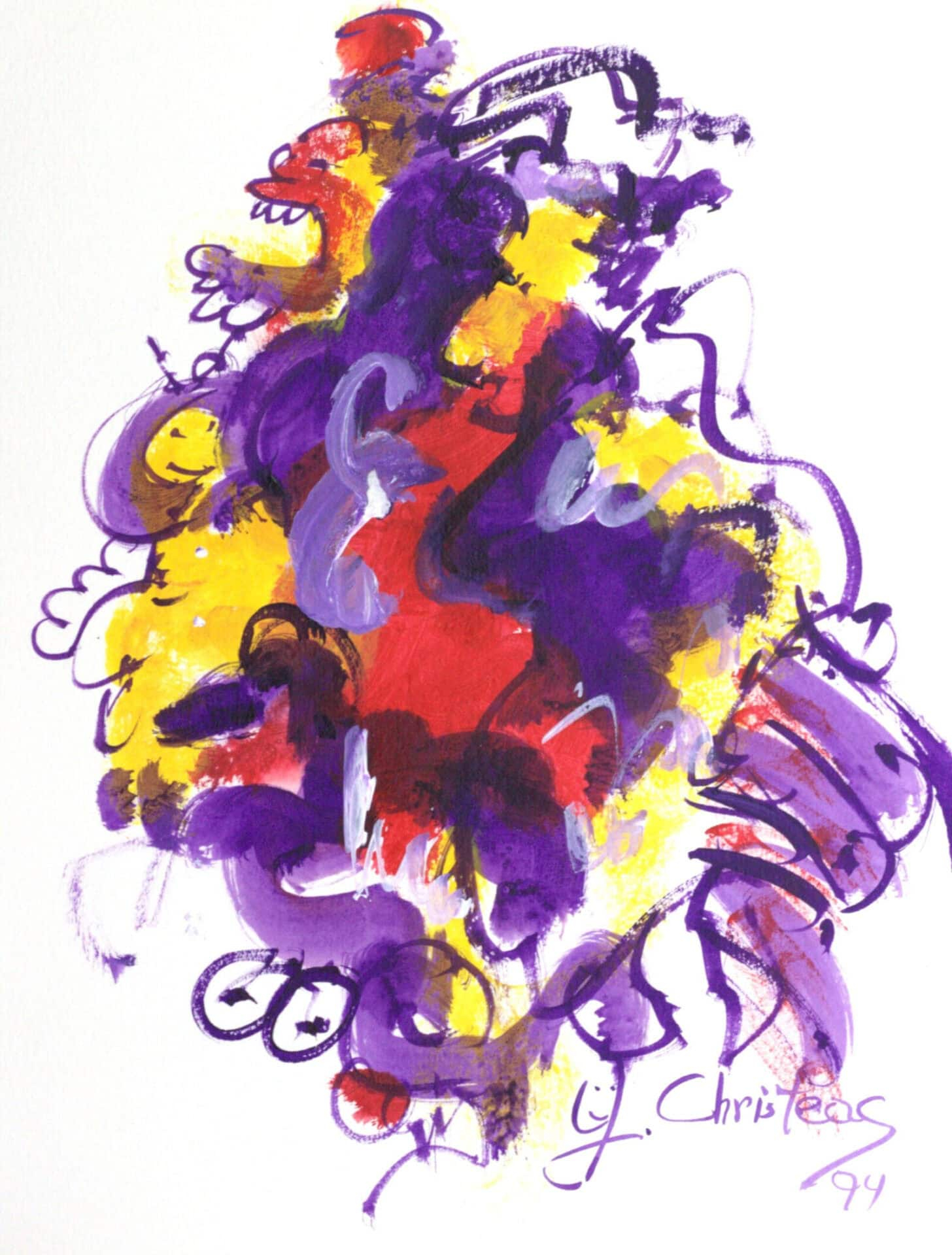 Original artworks Up the Moon series Christeas 9x12 (24)