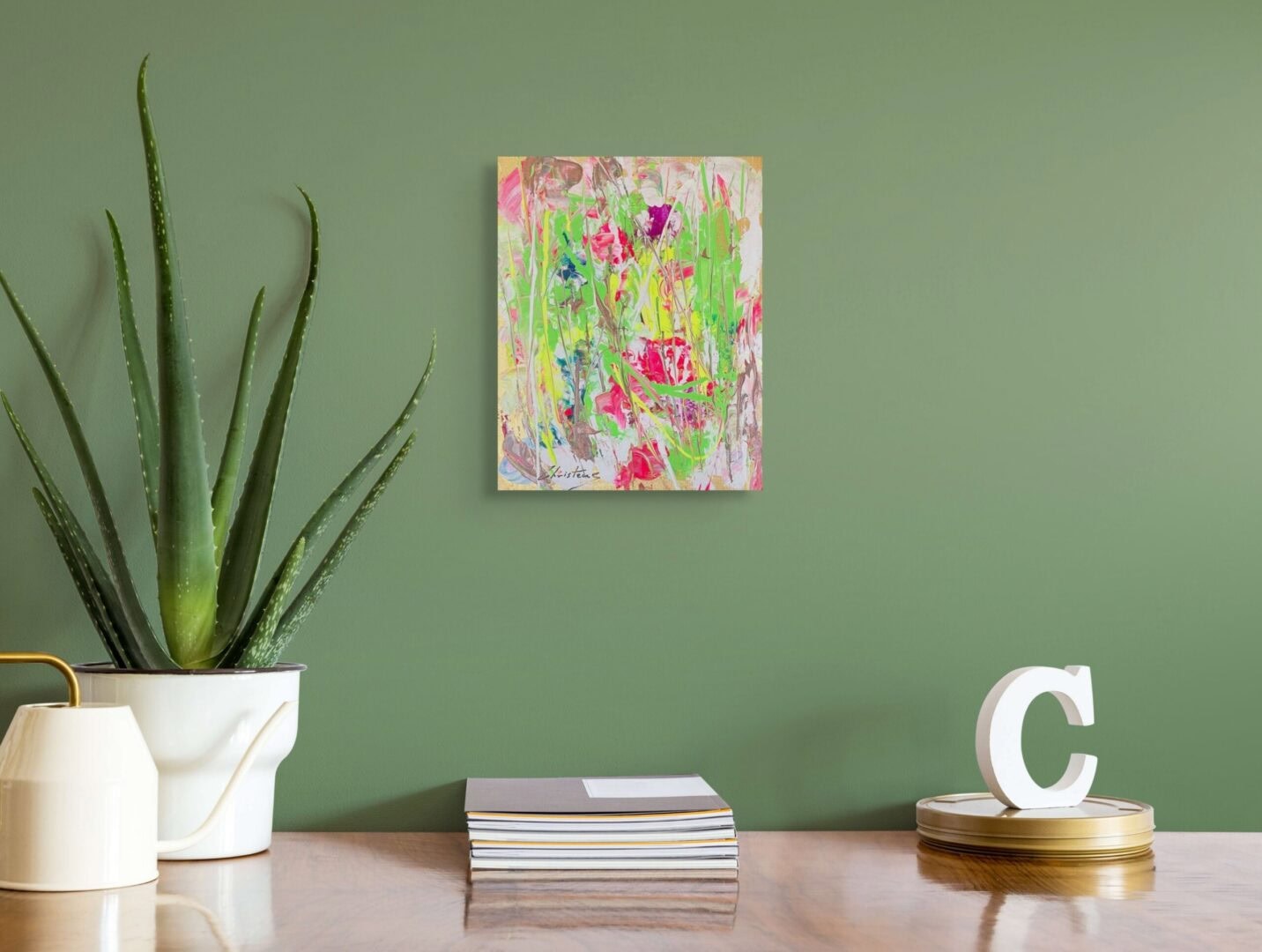 Abstract Flower Painting