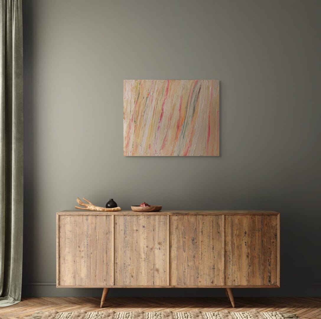 Abstract seascape painting parallel