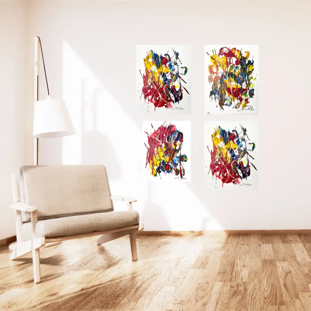 Original abstract artwork 'Lucky Day'